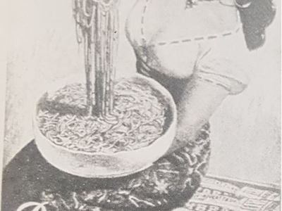 ...o alla donna della Pasta Ambra (foto tratta da "Omaggio a Gino Boccasile di Ester Milano)